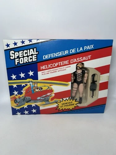Vintage SPECIAL FORCE Helicopter & Figure 1980's European - (G.I. Joe KO)