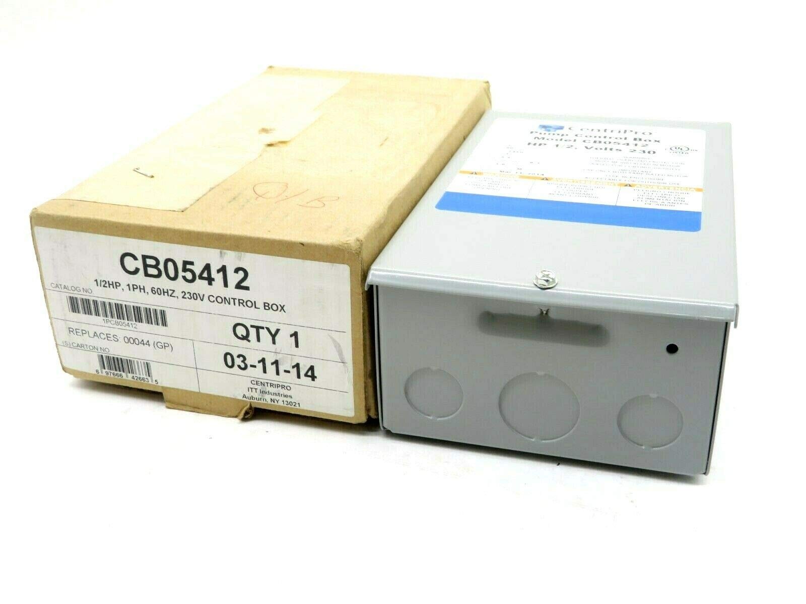 Goulds CB05412 CentriPro QD Control Box - 1/2 HP 230V