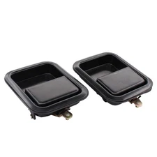 NewYall Pair Black Front Exterior Door Handles for Jeep CJ7 1981-1986 CJ5