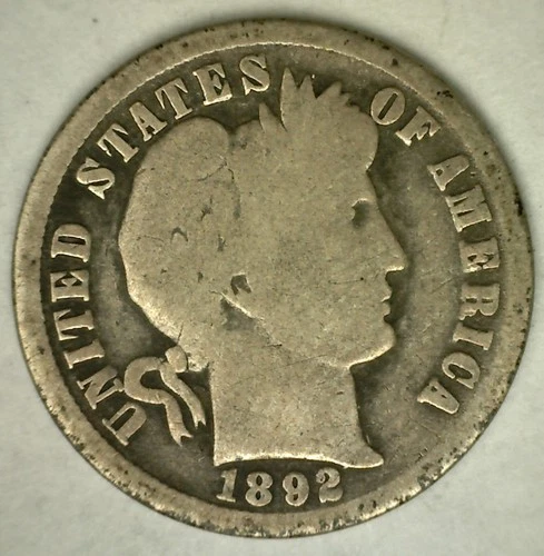 1892-O Barber Dime — photo from another recent sale