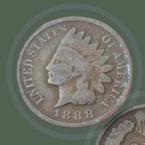 1888 Indian Head Cent Good Condition Penny 1c Cent - 0553