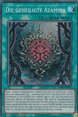 Die geheiligte Azamina ROTA-DE053 Super Rare Rage of the Abyss Yugioh Karte