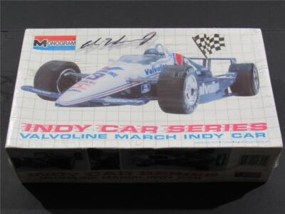 INDY 500 RACE CAR PLASTIC MODEL KIT SIGNED AUTOGRAPHED UNSER JR SEALED MINT  MIB