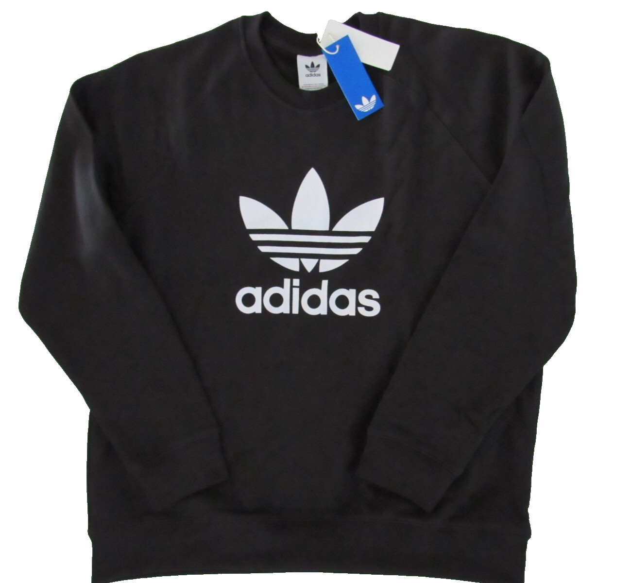 Мужская толстовка Adidas Mens size 2XL Adicolor Classics с круглым вырезом в виде трилистника IM4500 Черный 8390₽
