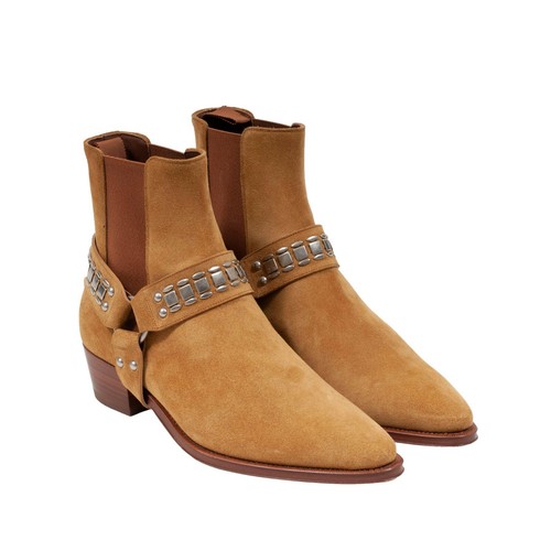 Celine Men's Camargue Tan Havana Suede 