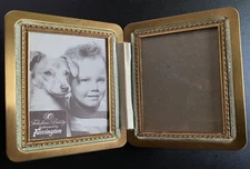 Vintage 1950s "Fabulous Beauty" by Farrington Double Picture Frame w/ Glass