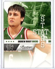 ANDREW BOGUT 2010-11 Prestige Stat Stars #20 ($0.75 MAX SHIPPING)