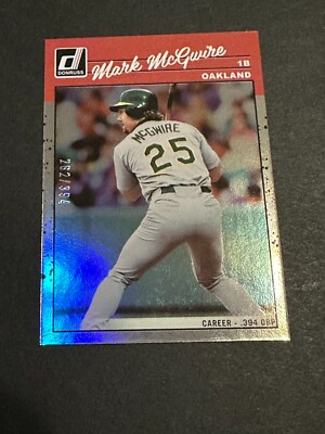 2023 Donruss Mark McGwire Retro Base Career Stat Line #264 /394 - FREE SHIPPING