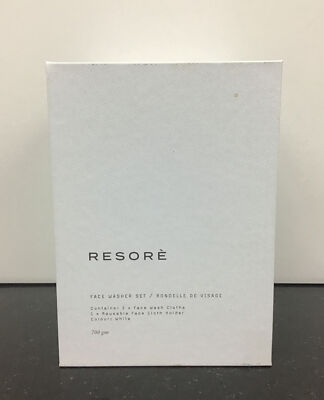 Resoré face washer set 2 x face wash cloths, 1x reusable face cloth holder