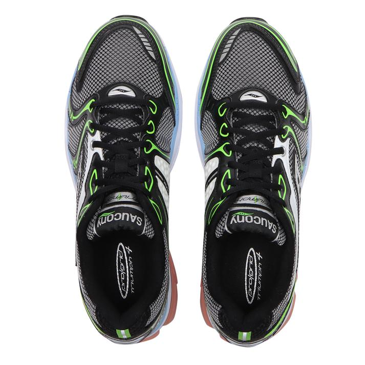 Saucony ProGrid Triumph 4 White Black Green S70744-6 Men's