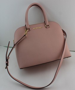 NEW AUTHENTIC MICHAEL KORS CINDY PINK HANDBAG LG LARGE DOME SATCHEL WOMEN'S | eBay