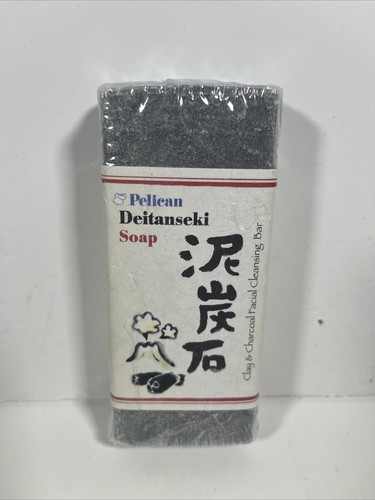 Pelican Deitanseki facial soap Clay & Charcoal 150g - 第 1/4 張圖片