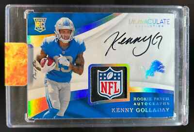 2017 Immaculate Kenny Golladay Rookie Patch Auto NFL Shield RC #1/1