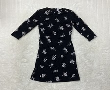 Old Navy Womens Size S Floral Print Long Sleeve Round Neck Dress