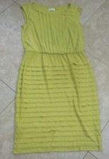 Calvin Klein Women's Sleeveless Pleated Dress Size 8, Fresh Avocado Green -VGC! 