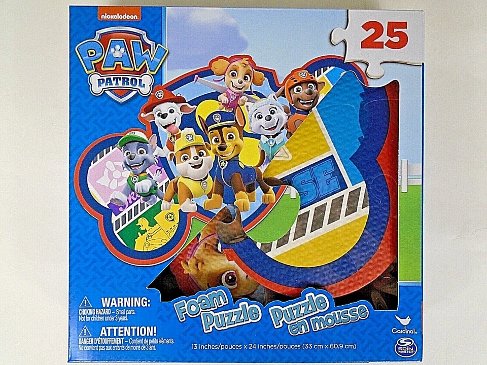 Rompecabezas de espuma Nickelodeon Paw Patrol de 25 piezas y rompecabezas de 24 piezas en una lonchera Foto 3 de 4