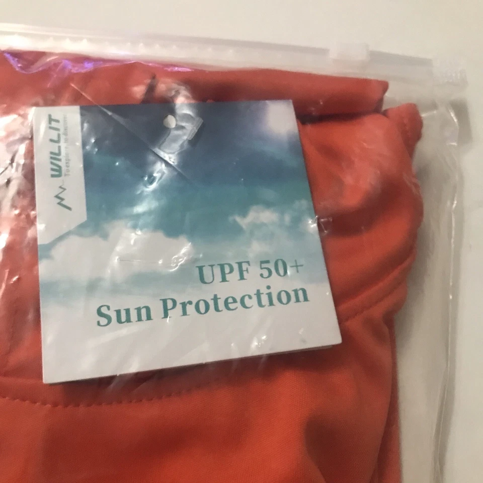 Camisa de manga larga Willit para hombre UPF 50 mandarina talla XL Foto 3 de 4