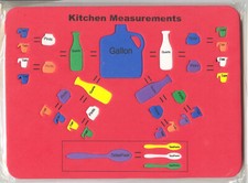 Kids Toy Foam Puzzle Kitchen Liquid Units of Measure Ages 4