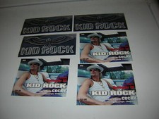 KID ROCK PROMO LOT OF 3 STICKERS &3 PROMO AD 'S 3X5  COCKY 2003