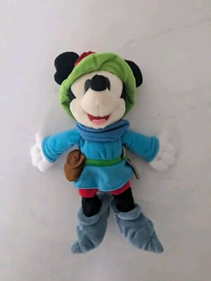 Disney Brave Little Tailor Mickey Mouse Millennium Bean Bag Plush Toy Stuffed