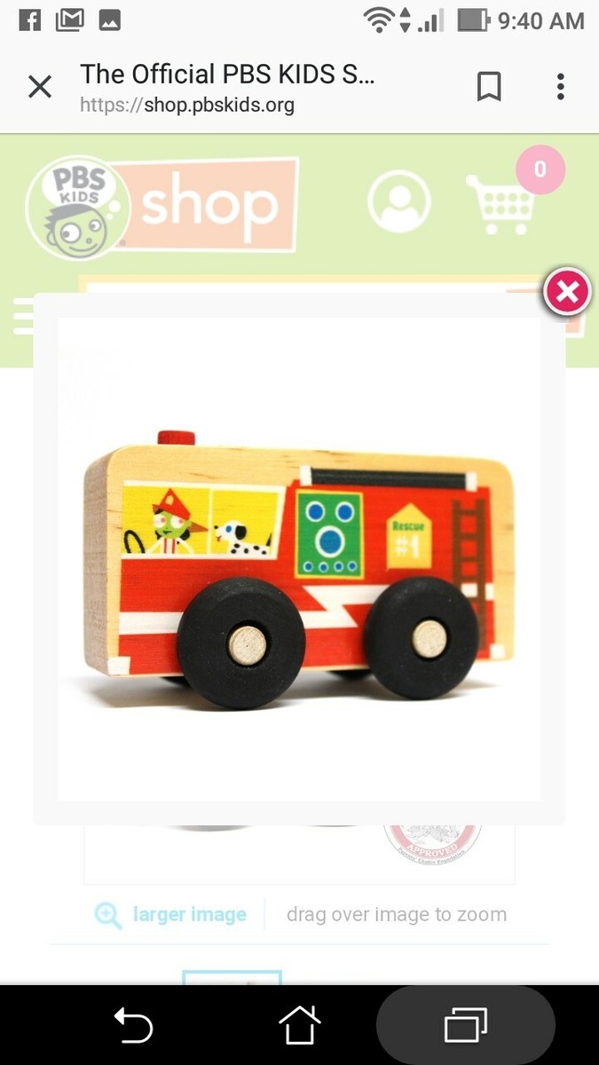 Lot of 10 PBS Kids My Little Scoot! Wooden Fire Truck
