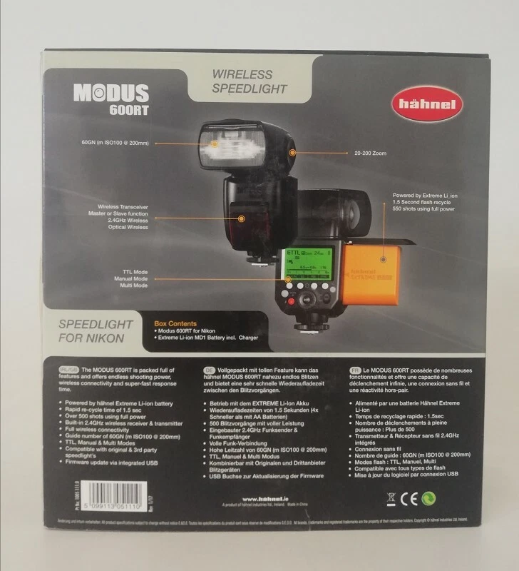 Hähnel Blitzgerät Modus 600RT Wireless f. Nikon 10051110