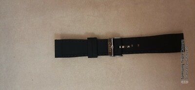 Cinturino orologio in Gomma/Silicone nero, della ZZERO, ansa 22 mm | eBay