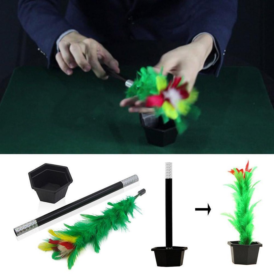 1Set Magic Wand to Flower Magic Trick Easy Magic Tricks N Kid For Adult