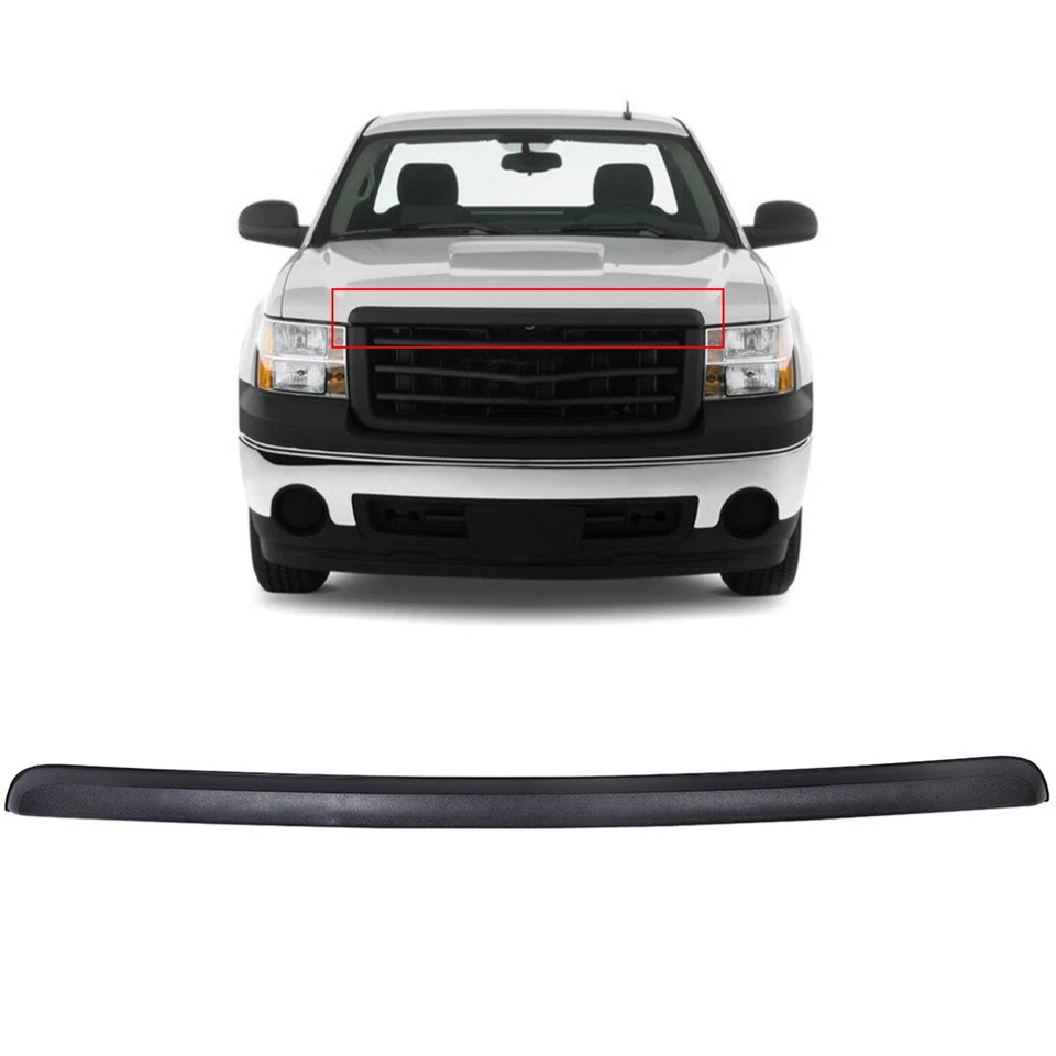 Front Hood Molding Trim For 2007-2013 GMC Sierra 1500 Truck GM1235110 - Изображение 2 из 4