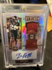 Breece Hall 🔥 2022 Panini Legacy  Futures Dual Patch Rc Auto  124/249 🔥 Jets