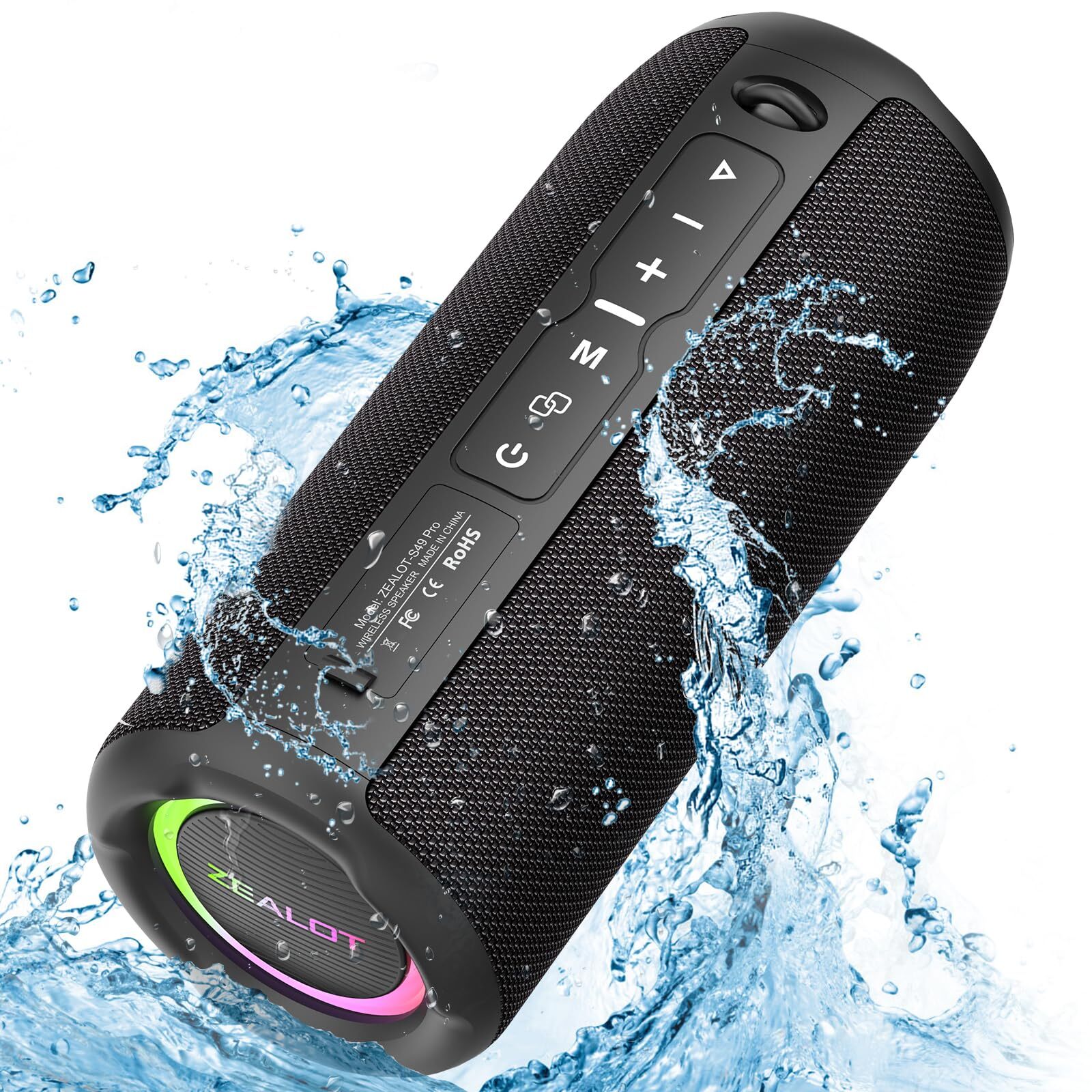 Portable Bluetooth Speaker, Speakers Bluetooth Wireless, Outdoor Speaker Wate...