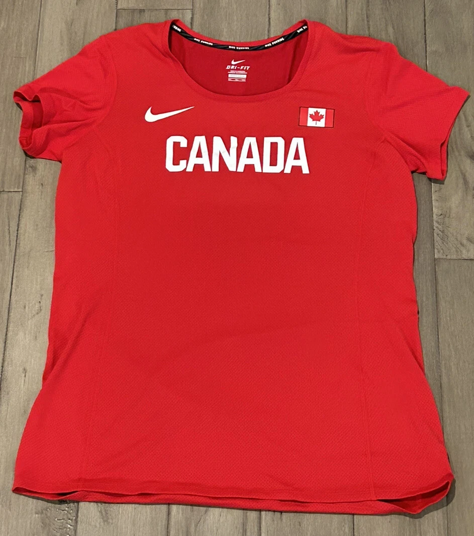NIKE Pro Elite Canada Running Shirt Women’s XL Tall Size XLT 801459-611