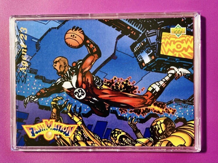 Michael Jordan 92-93 Upper Deck Fanimation Card MVP Chicago Bulls