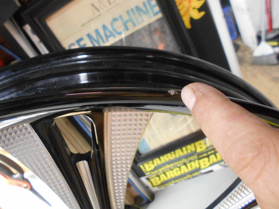 COMPONENTES RC Negro 23 x 3,75 Doble Disco Rueda Delantera (sin ABS) BILLET RUEDA GRANDE Foto 3 de 4