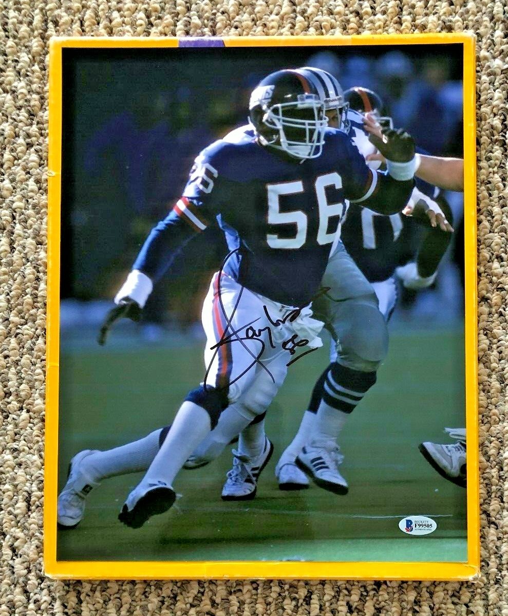 Lawrence Taylor- Autographed Signed 11X14 New York Giants Photo Beckett Certified 