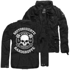 Herren Army Vintage Jacke Motorisierte Randgruppe biker streetfighter motorrad