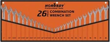 26-Piece Wrench Set | Combination Wrench Set with Roll-up Pouch | SAE 1/4� - 1�