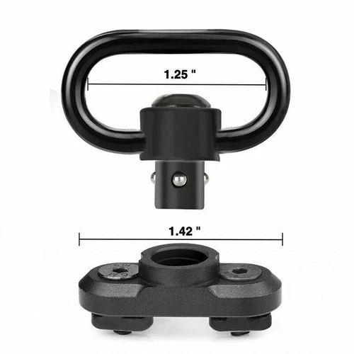 Quick Detach Adapter Swivel Stud /Mlock Sling Rail Mounts Steel QD Sling Adapter - Picture 4 of 34