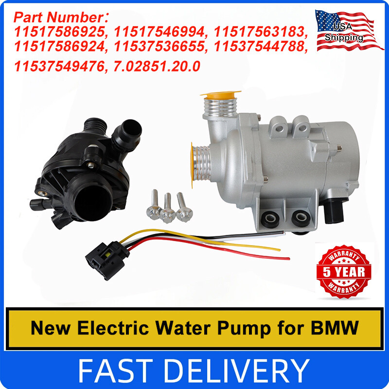 BMW Water Pump with Thermostat & Bolt 11517586925 Fits 128i 325i 328i 528i 530i X3
