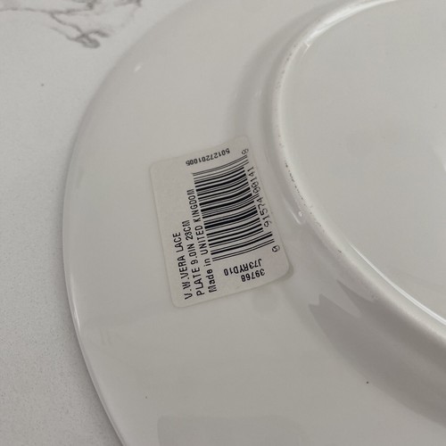 Wedgwood Vera Wang Vera Lace Accent Plate 9" Platinum Trim New - Picture 4 of 4