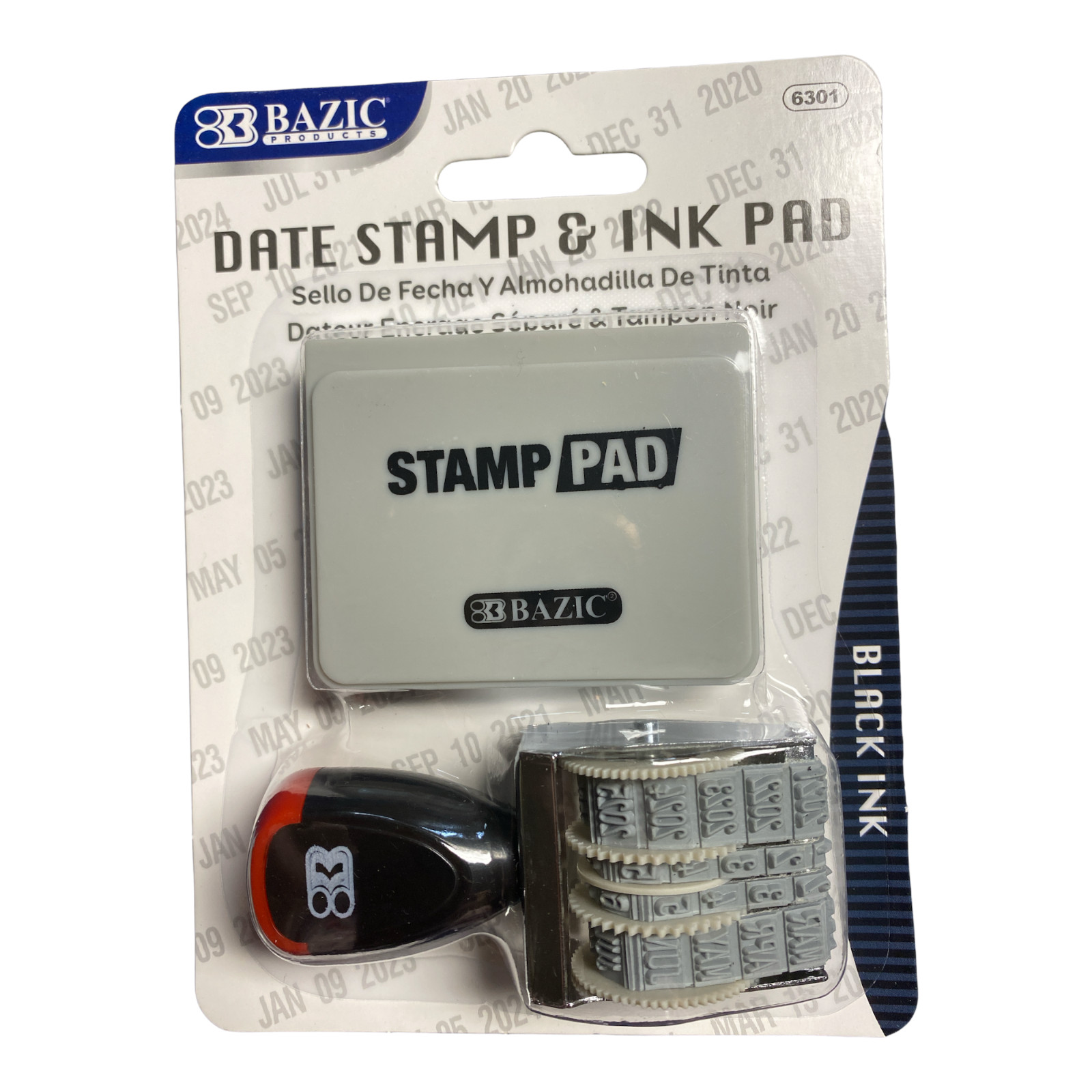Date stamp & Ink pad black Ink Extreme quality for long lasting 2023 to 2034