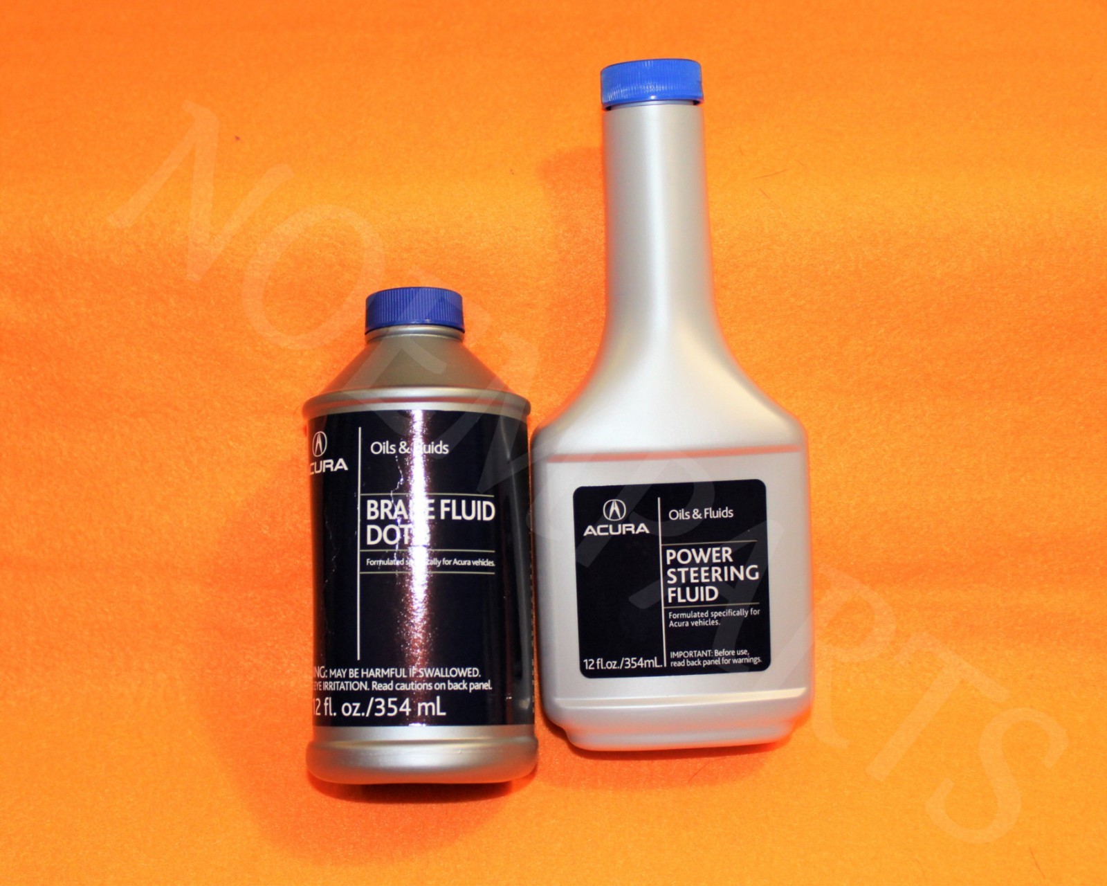 NEW GENUINE ACURA Power Steering Pump Oil Fluid & Brake Fluid 2 pc SET