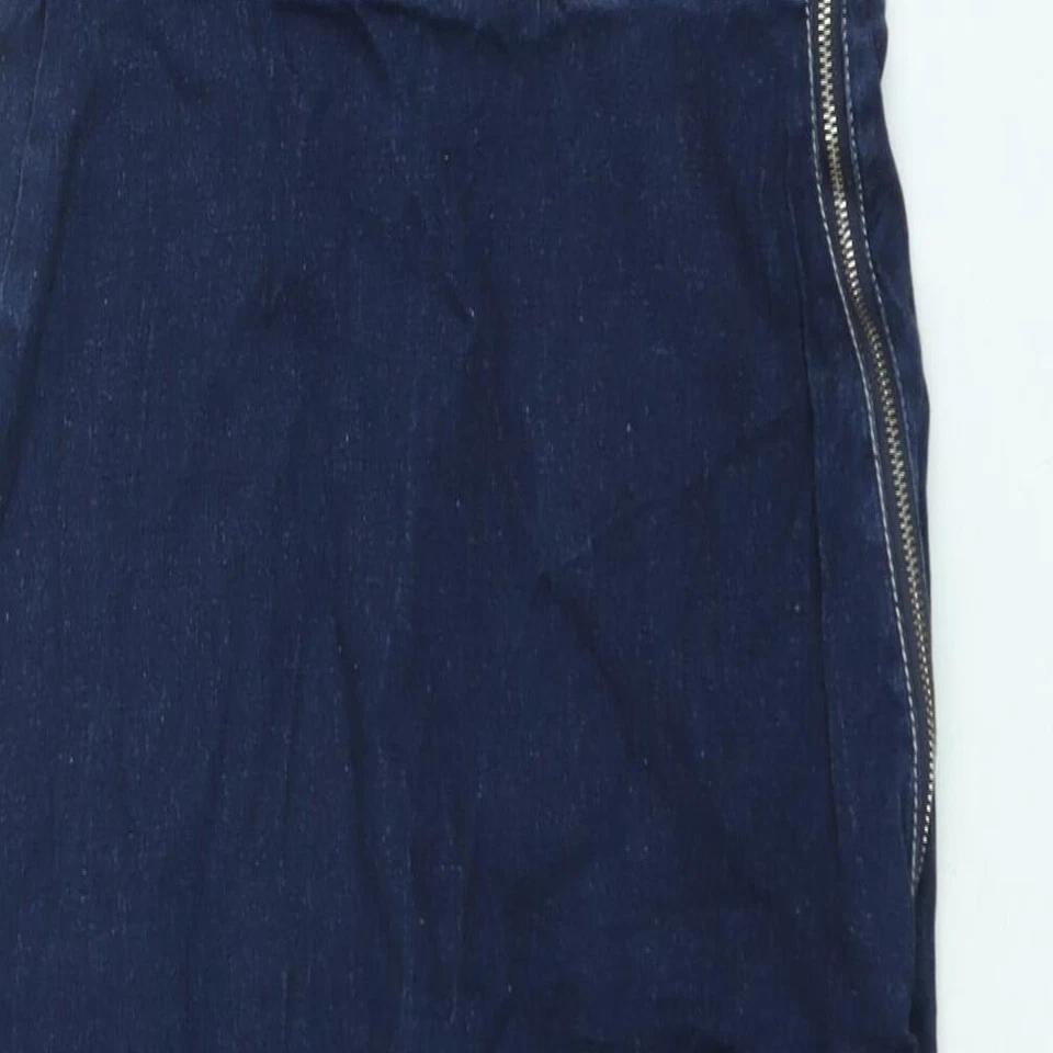 Alice McCall Mujer Azul Algodón Bodycon Talla 10 Sweetheart Cremallera - Detalle Con Cordones Foto 4 de 4