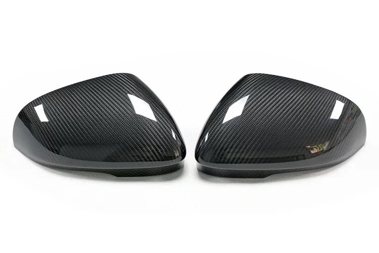 Reemplazo de cubierta de espejo retrovisor lateral de fibra de carbono para Jaguar XK XF XJ XKR XE 2011-2018 Foto 2 de 4