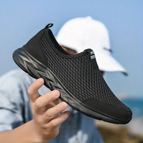 Herren Outdoor Freizeit Slipper Schuhe Sport Laufen Fitnessstudio Turnschuhe Tennis Gehen - Bild 25 von 28