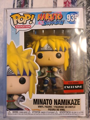 Funko Pop Minato Namikaze 935 Special Edition w/protector. Small box damage.