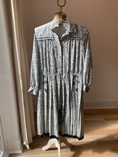 blue vintage polyester dress