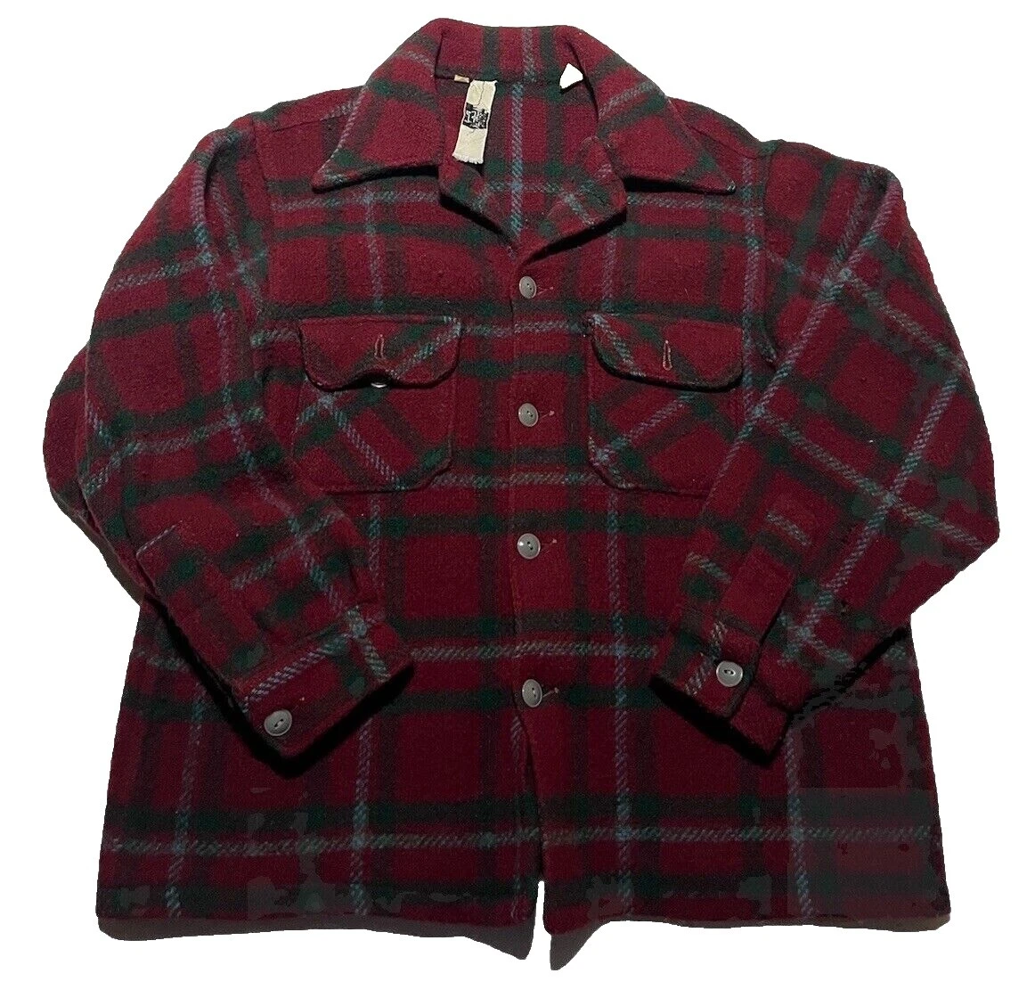 Woolrich Solid Wool Casual Button-Down Shirts for Men