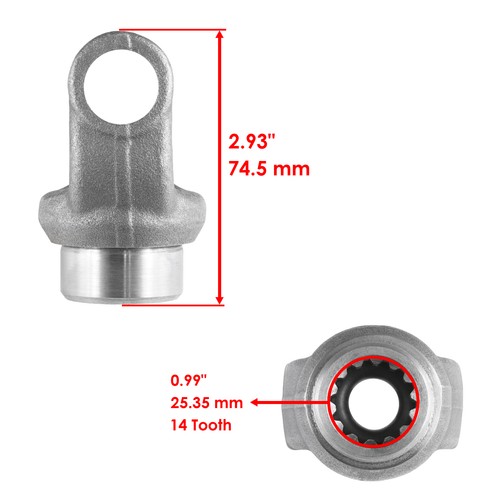 Rear Drive Shaft Coupling Yoke w/ U-joint for Yamaha Virago 920 XV920 1982-1983 - Picture 4 of 8