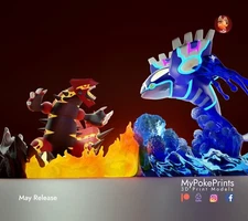 My Poke Prints MPP Statue - Kyogre and Groudon
